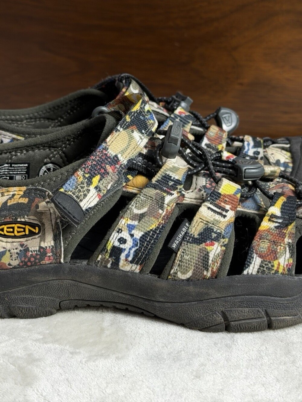 Keen Newport H2 Water Sandals Kids Size 3 Animal Print Safari 1026279